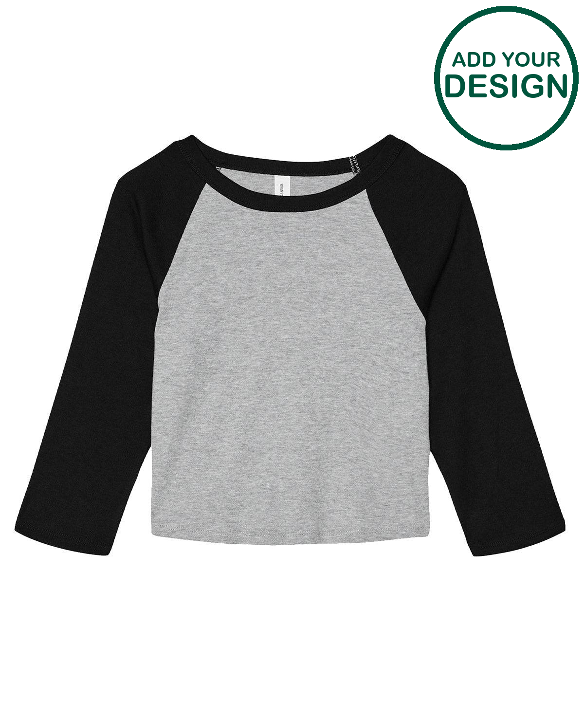 Women’s micro rib 3/4 raglan baby t-shirt