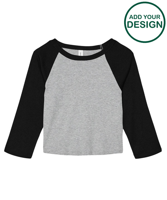 Women’s micro rib 3/4 raglan baby t-shirt