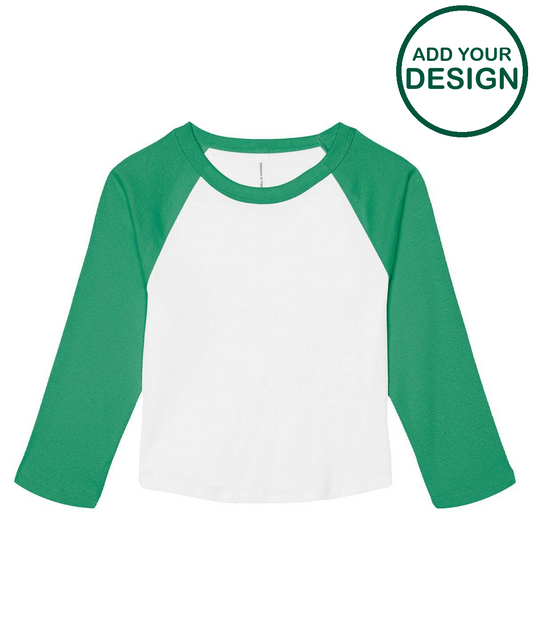 Women’s micro rib 3/4 raglan baby t-shirt