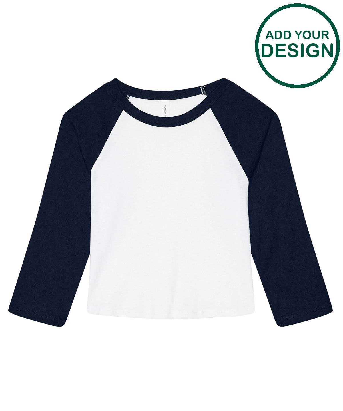 Women’s micro rib 3/4 raglan baby t-shirt
