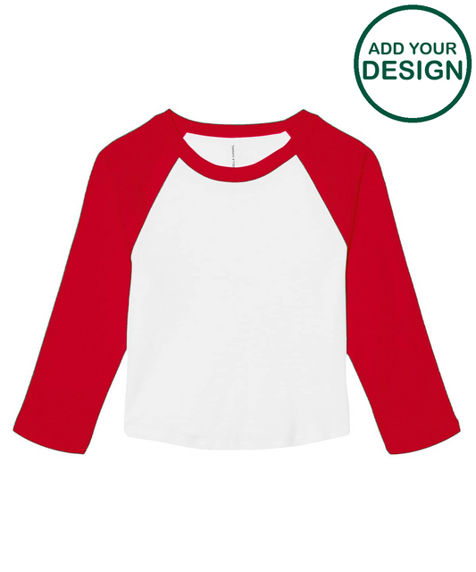 Women’s micro rib 3/4 raglan baby t-shirt