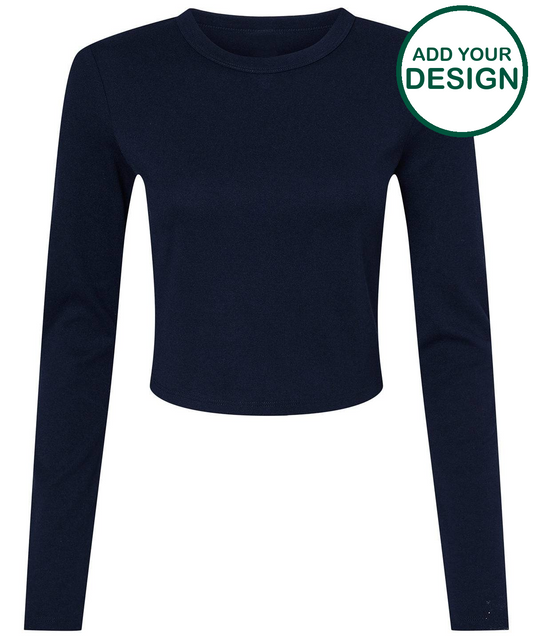 Women’s micro rib long sleeve baby t-shirt