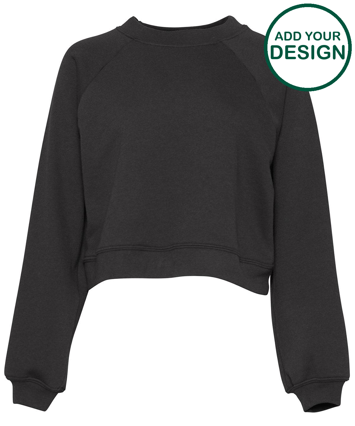 Women's raglan pullover fleece
