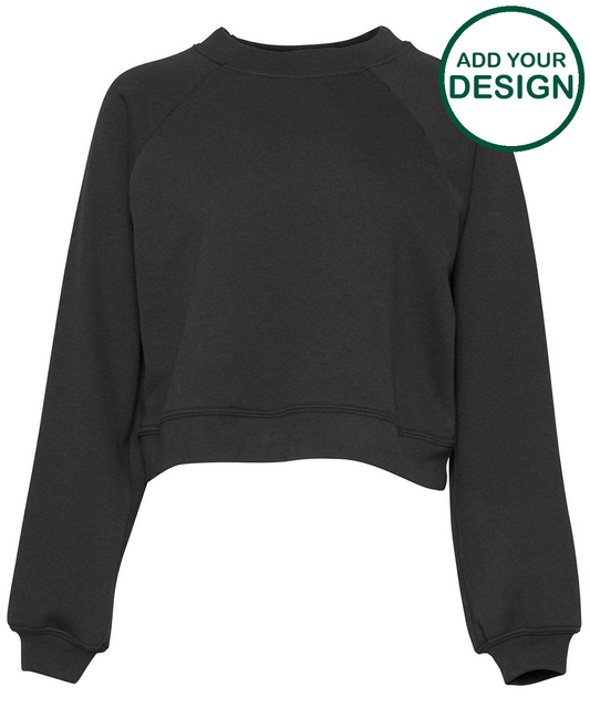 Women's raglan pullover fleece