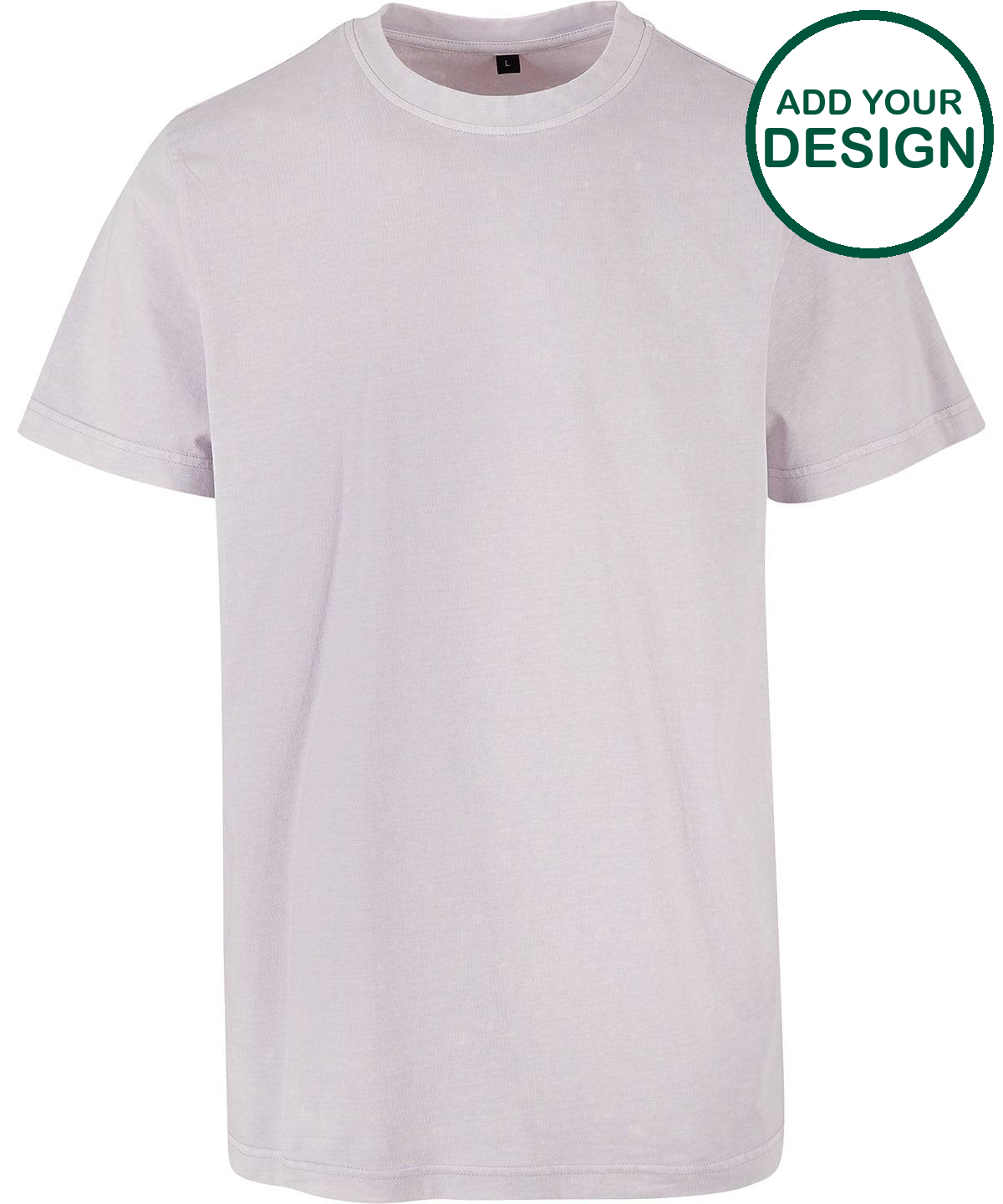 Acid washed round neck tee