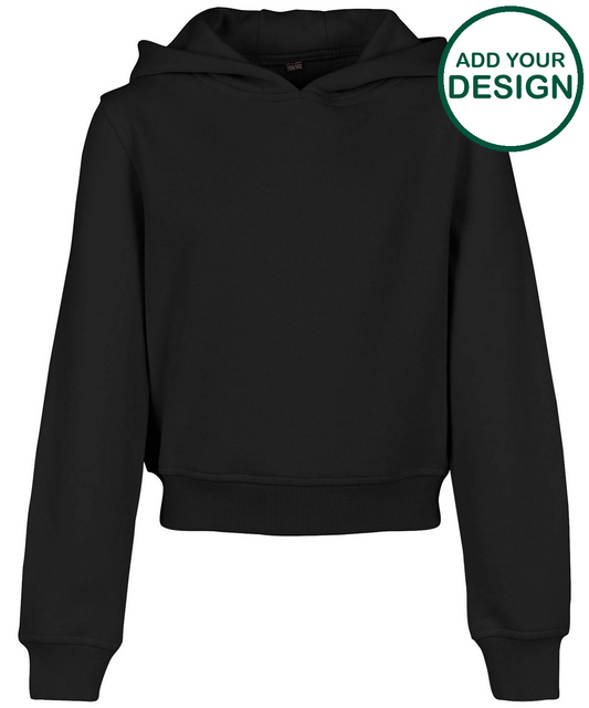 Girls cropped sweat hoodie