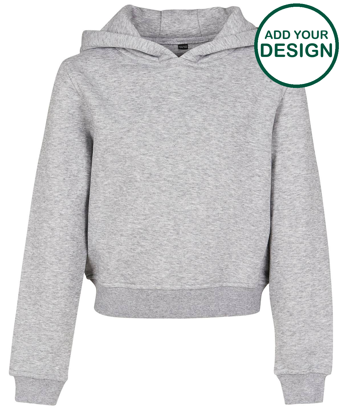 Girls cropped sweat hoodie