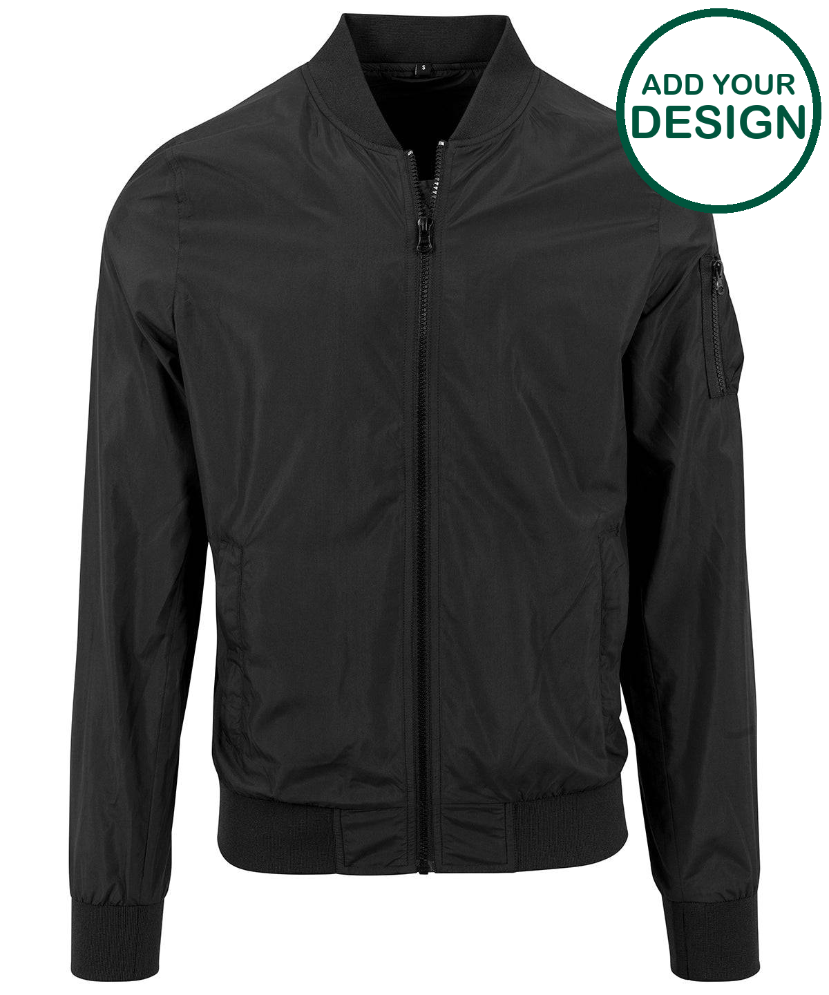 Nylon bomber jacket