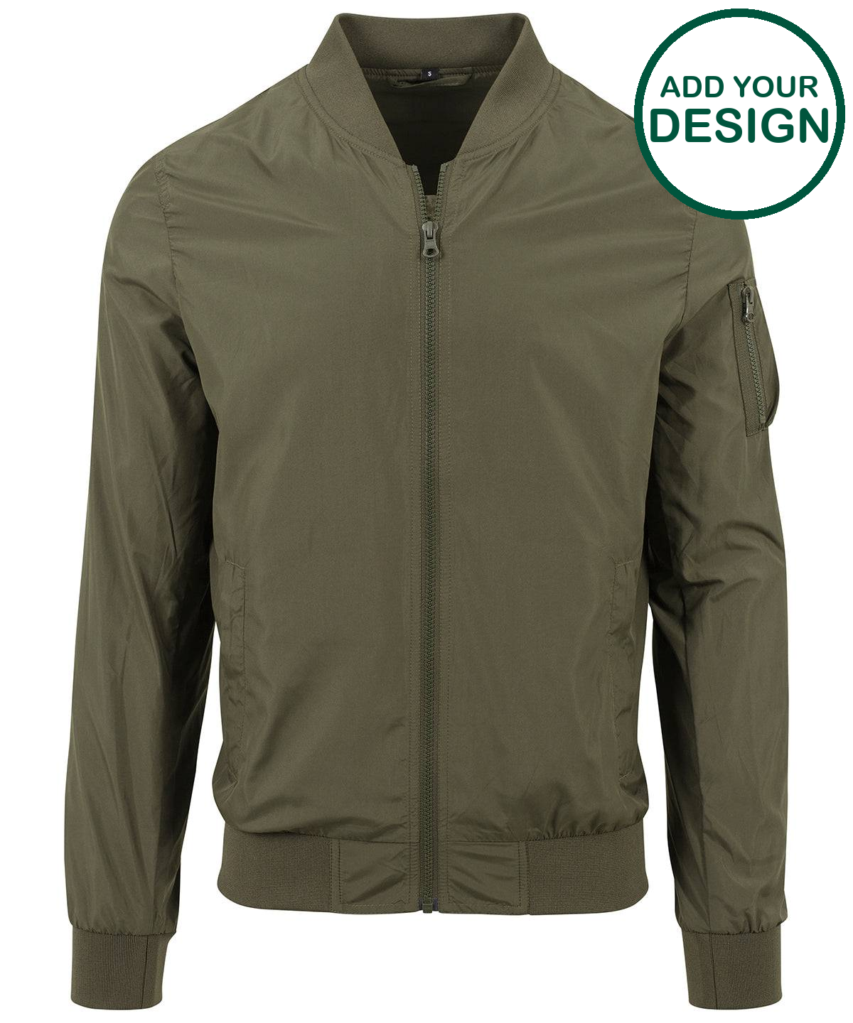 Nylon bomber jacket