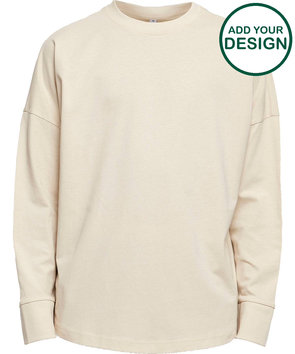 Oversize cut on sleeve long sleeve