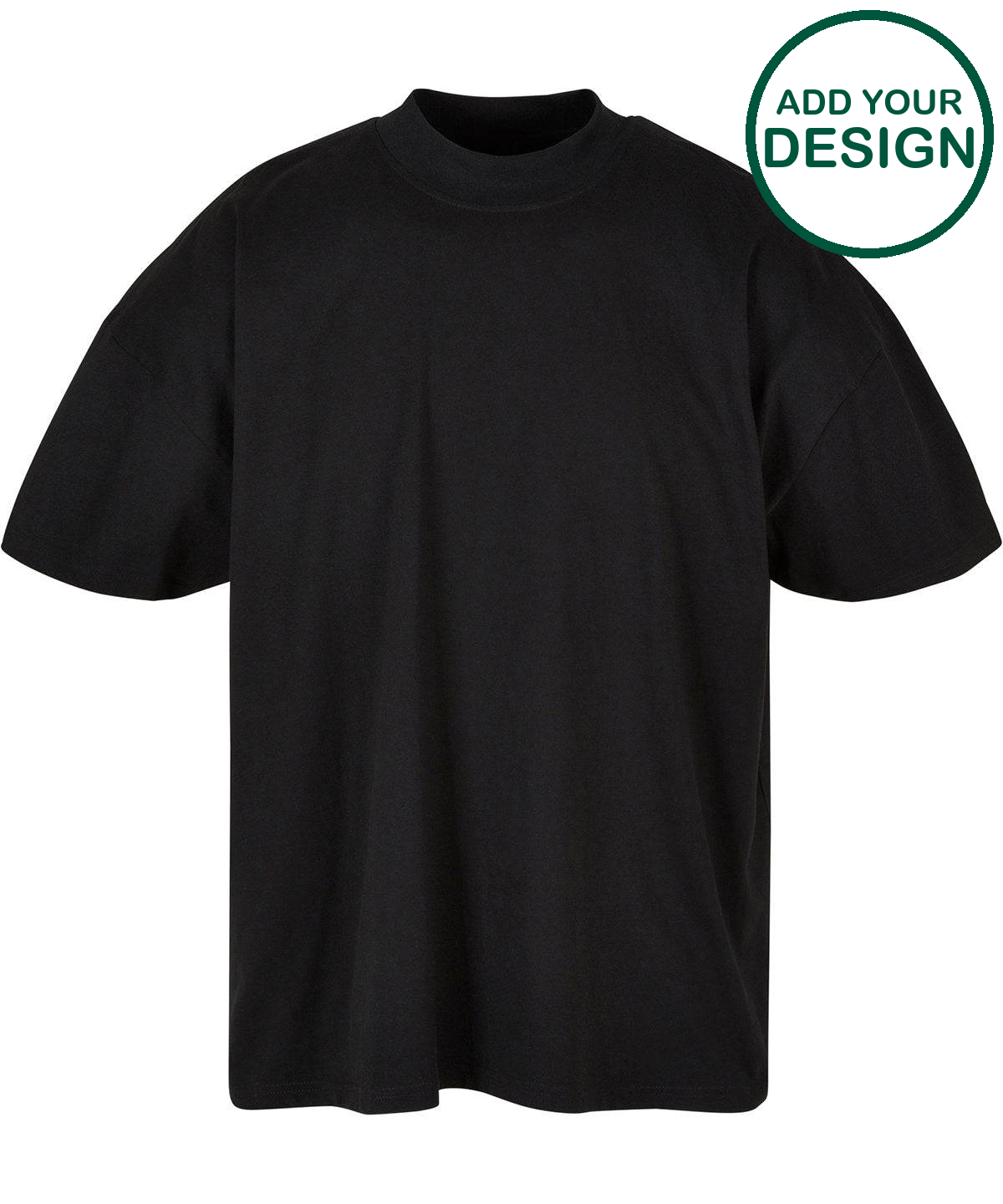 Oversized mock neck tee