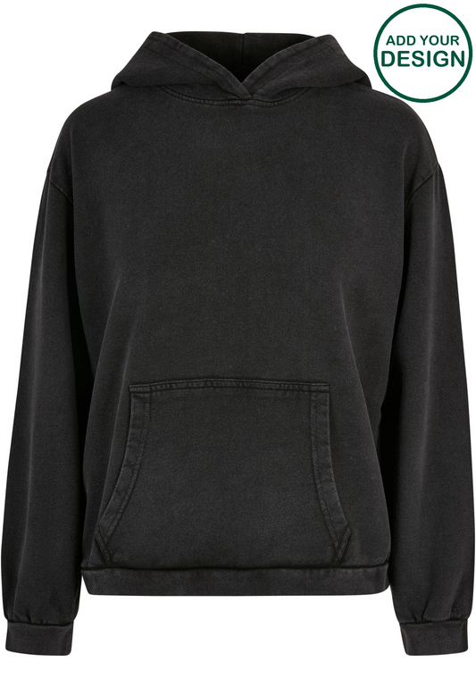 Women's acid washed oversized hoodie