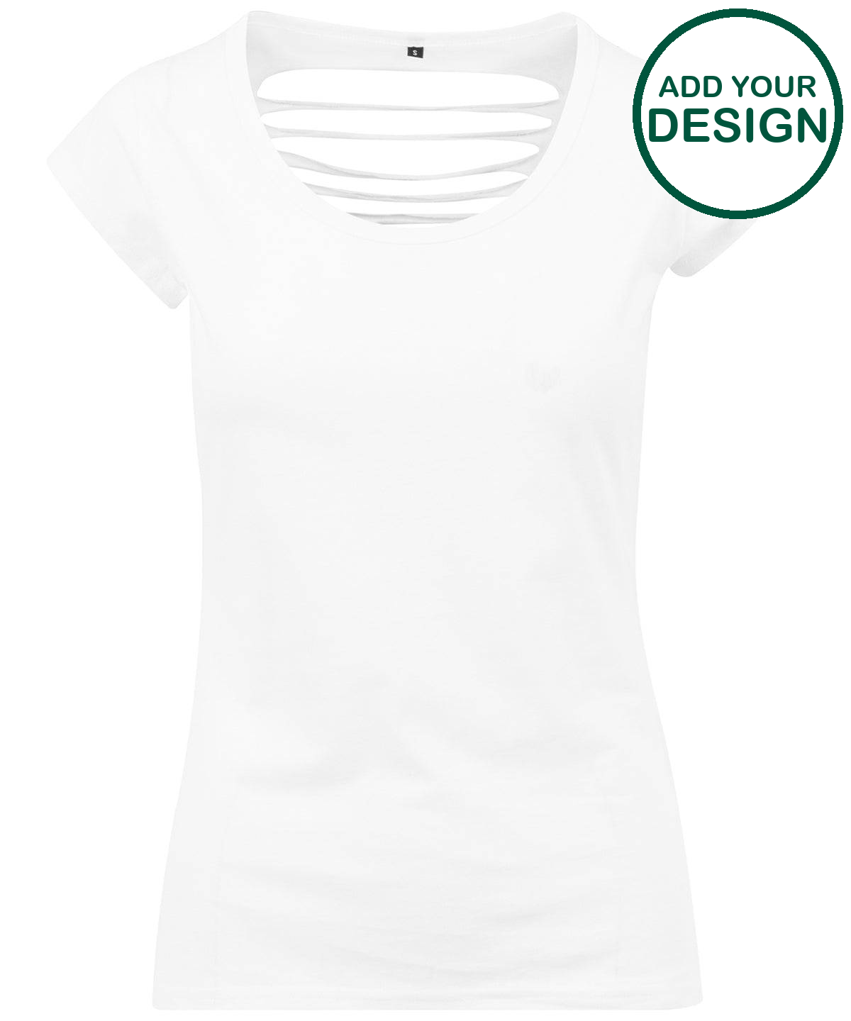 Women's back cut tee