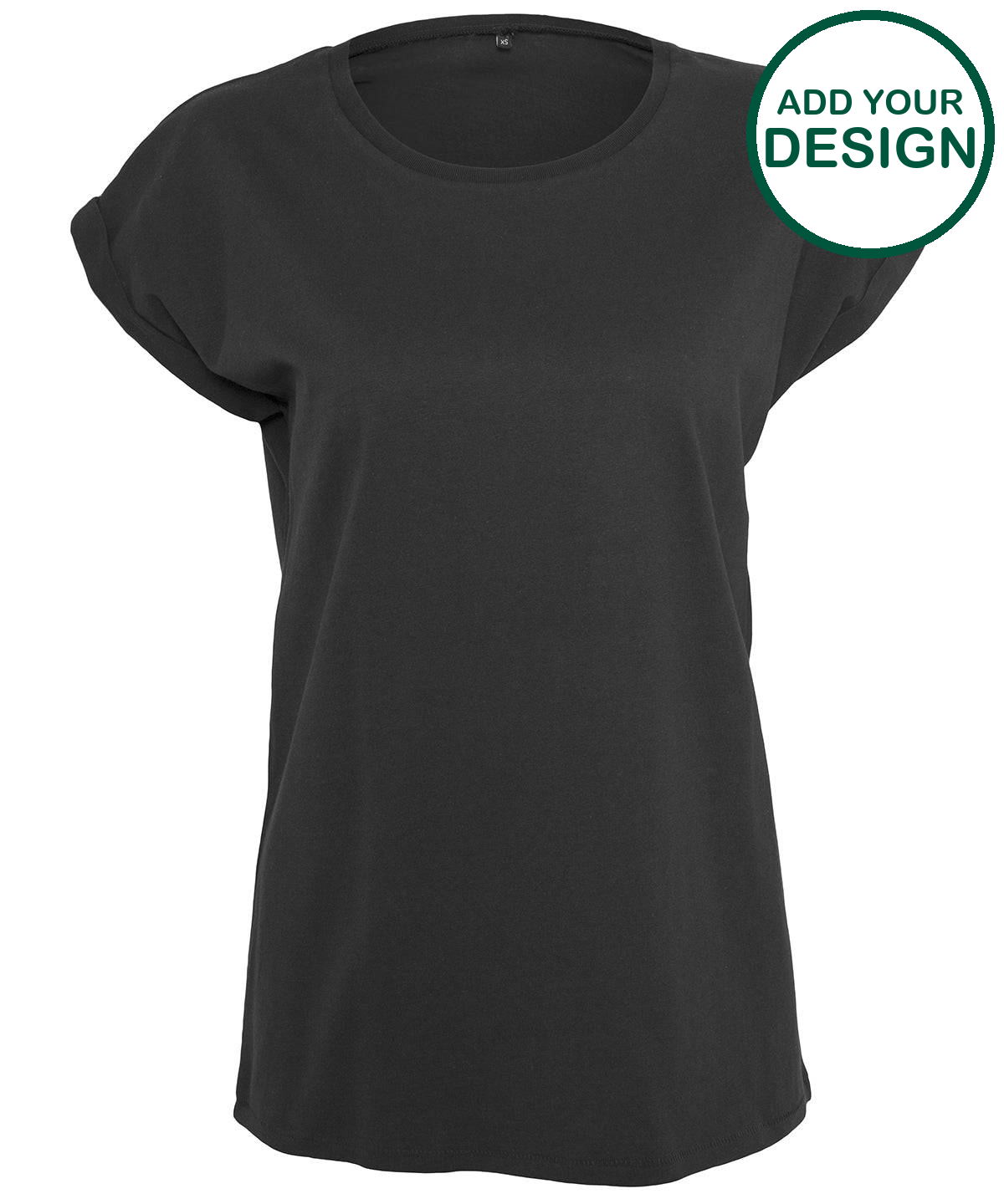 Women's extended shoulder tee