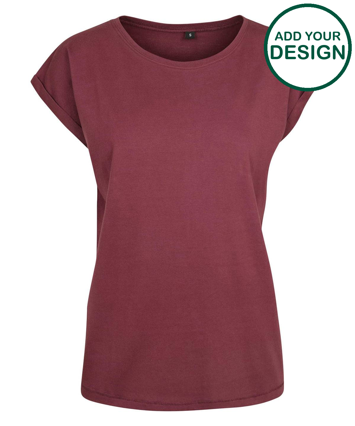 Women's extended shoulder tee