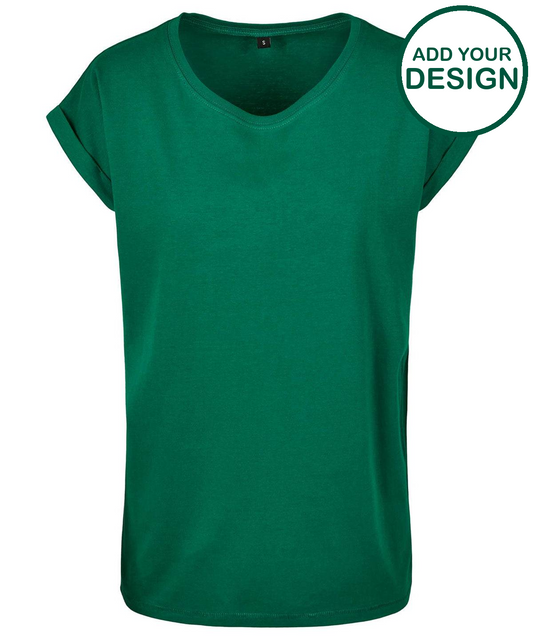 Women's extended shoulder tee