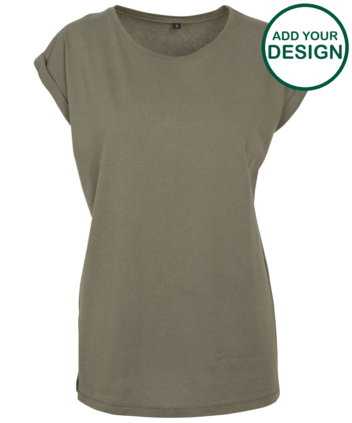 Women's extended shoulder tee