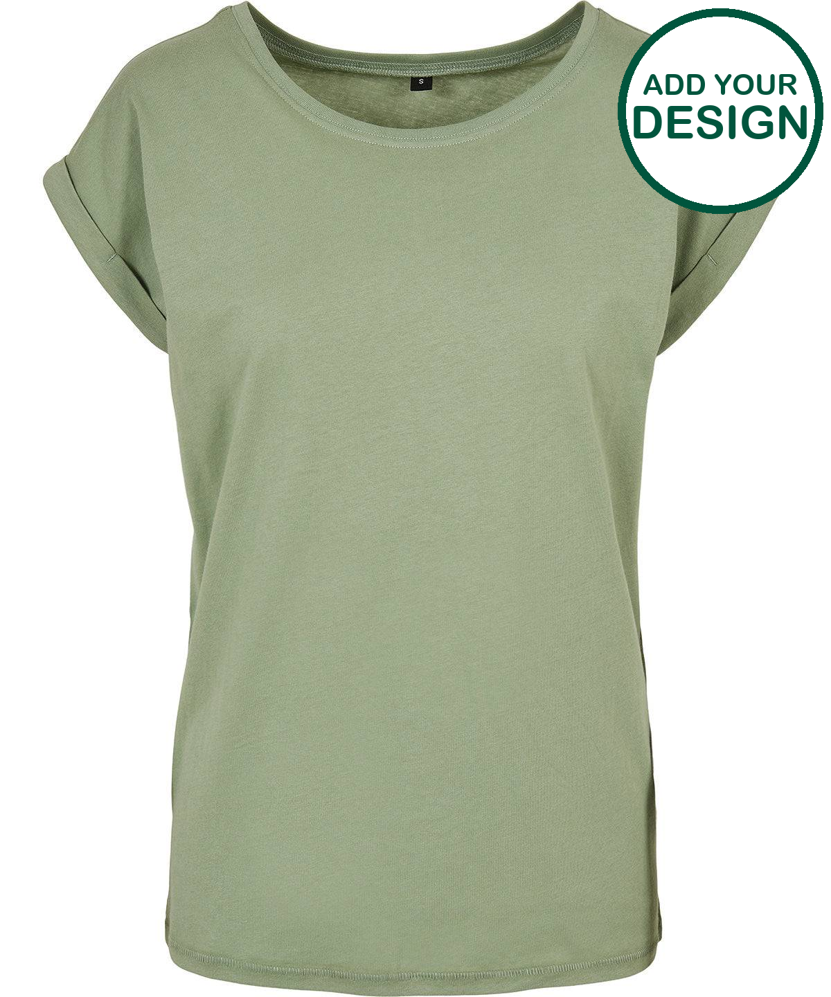 Women's extended shoulder tee