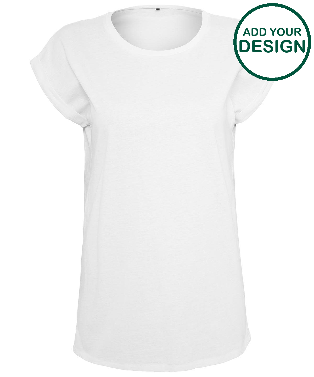Women's extended shoulder tee