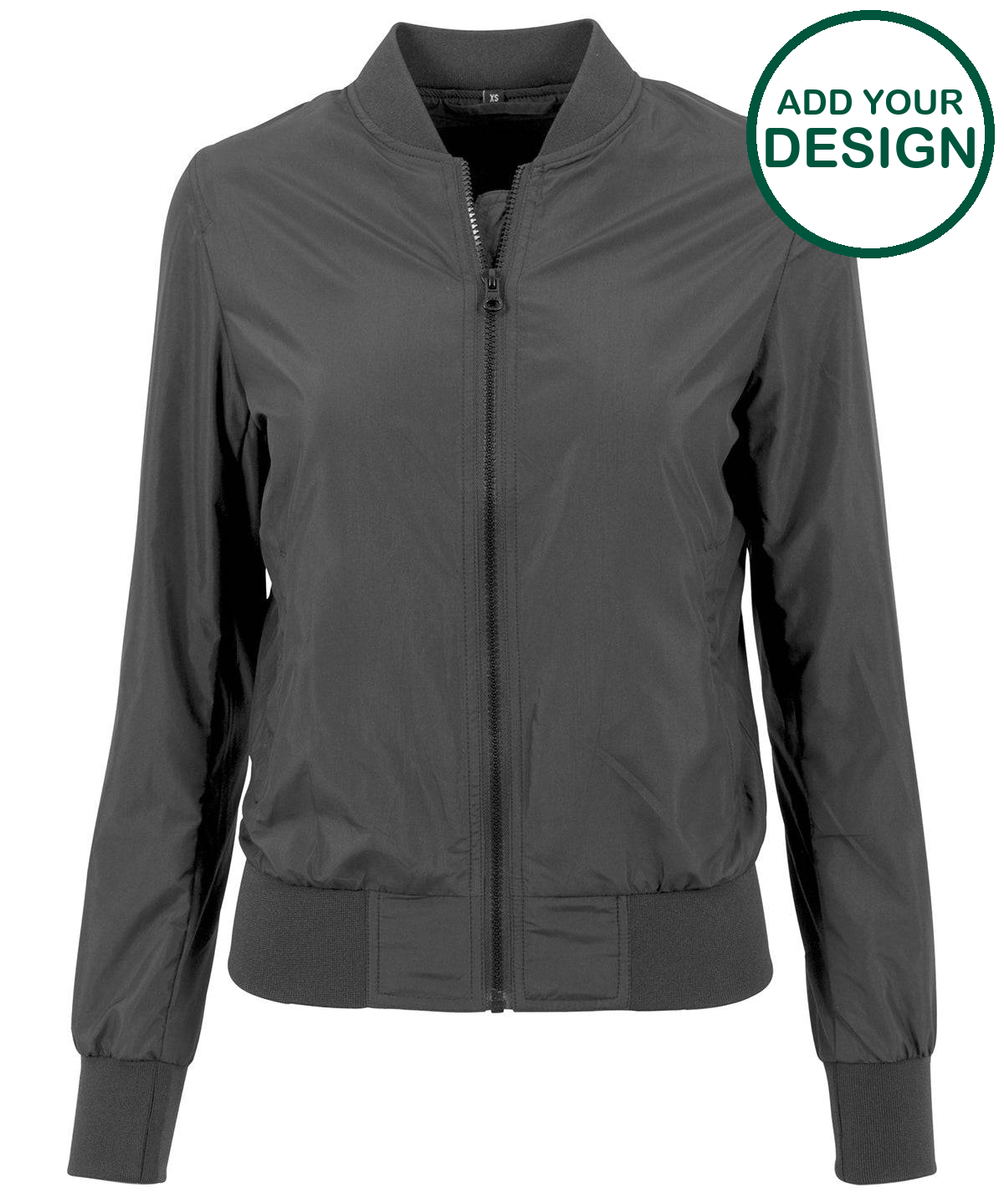Women's nylon bomber jacket