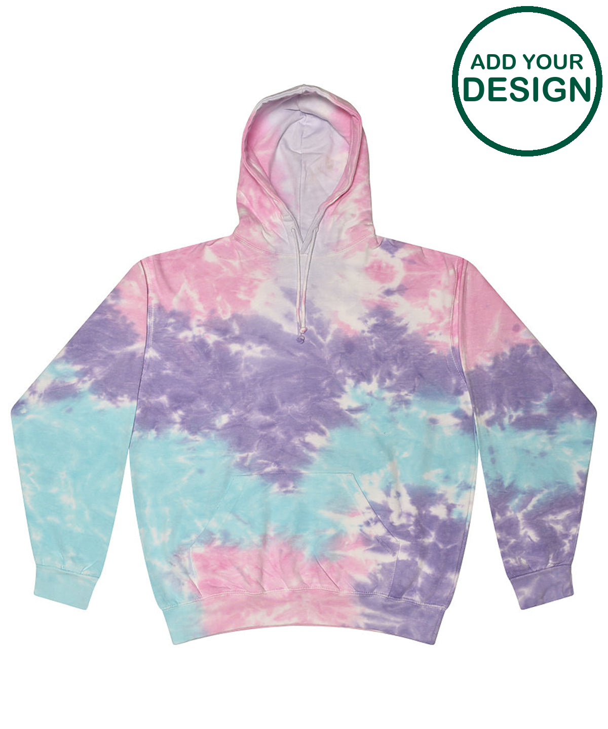 Rainbow tie-dye hoodie
