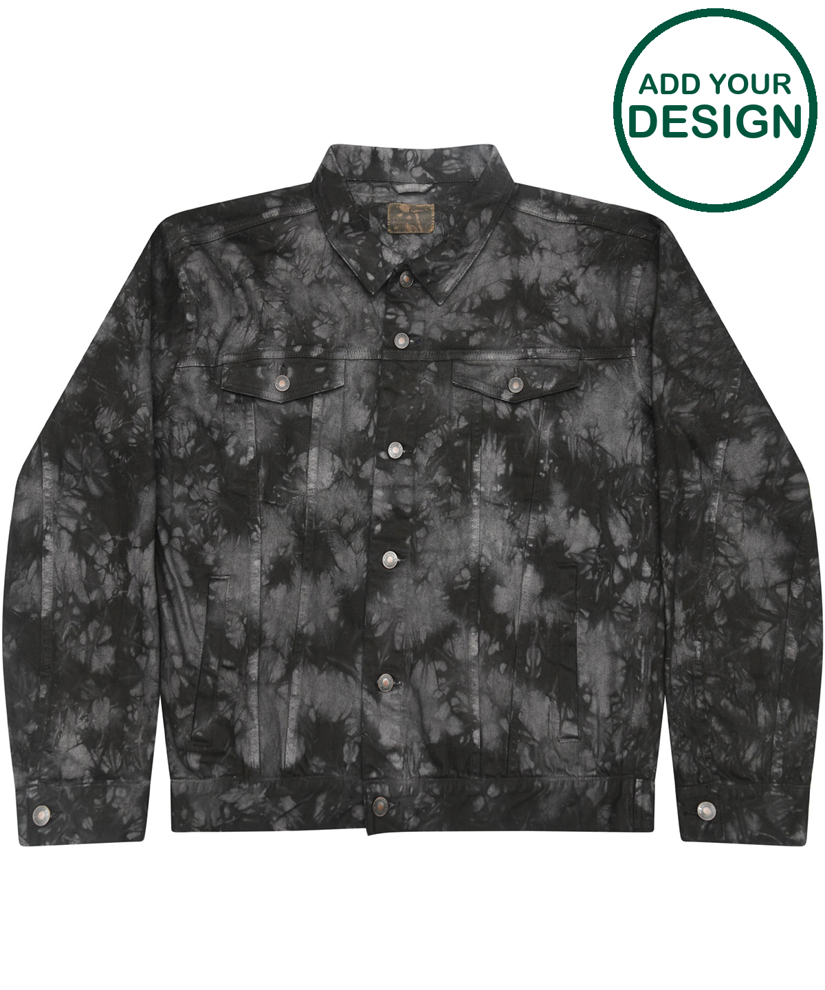 Tie-dye denim jacket