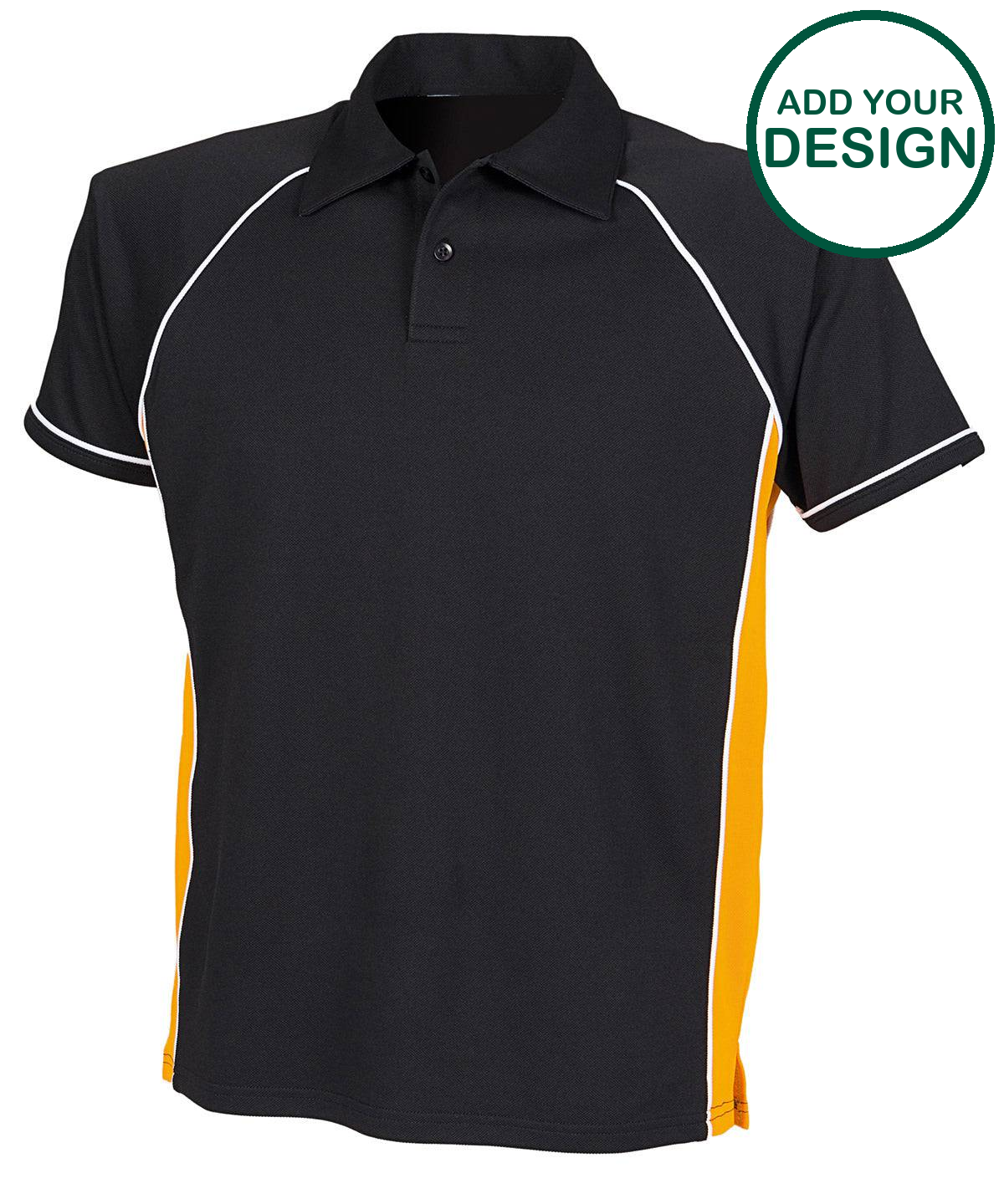Piped performance polo