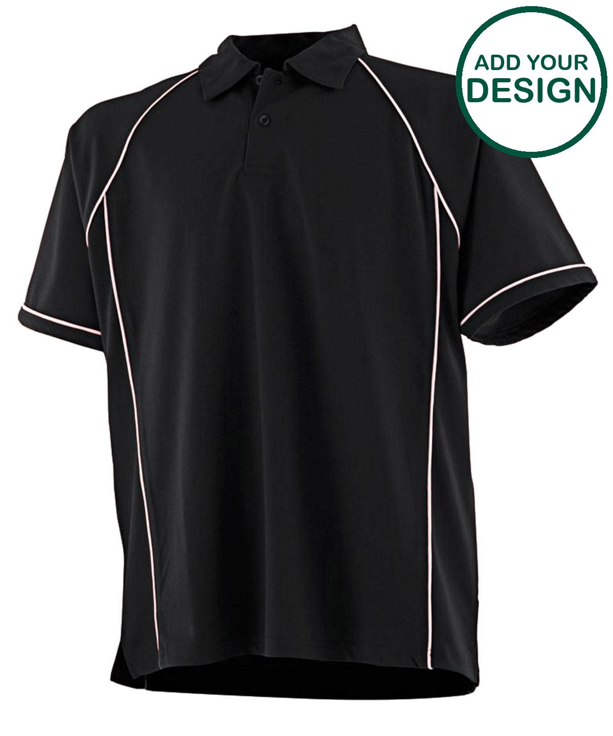 Piped performance polo