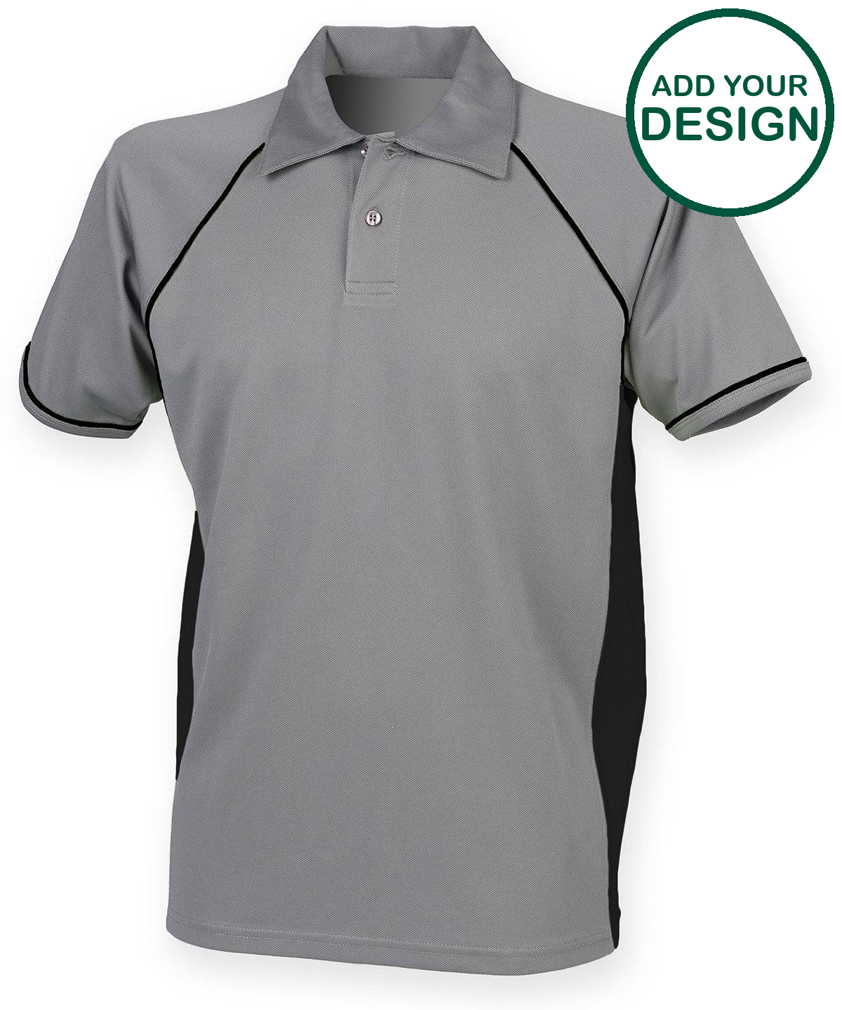 Piped performance polo