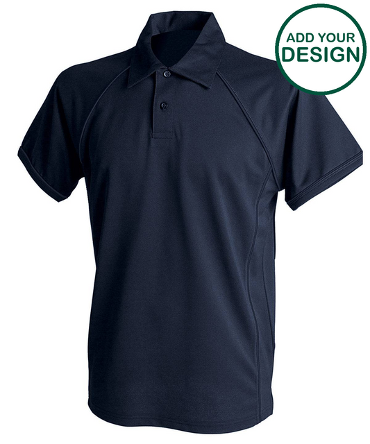 Piped performance polo