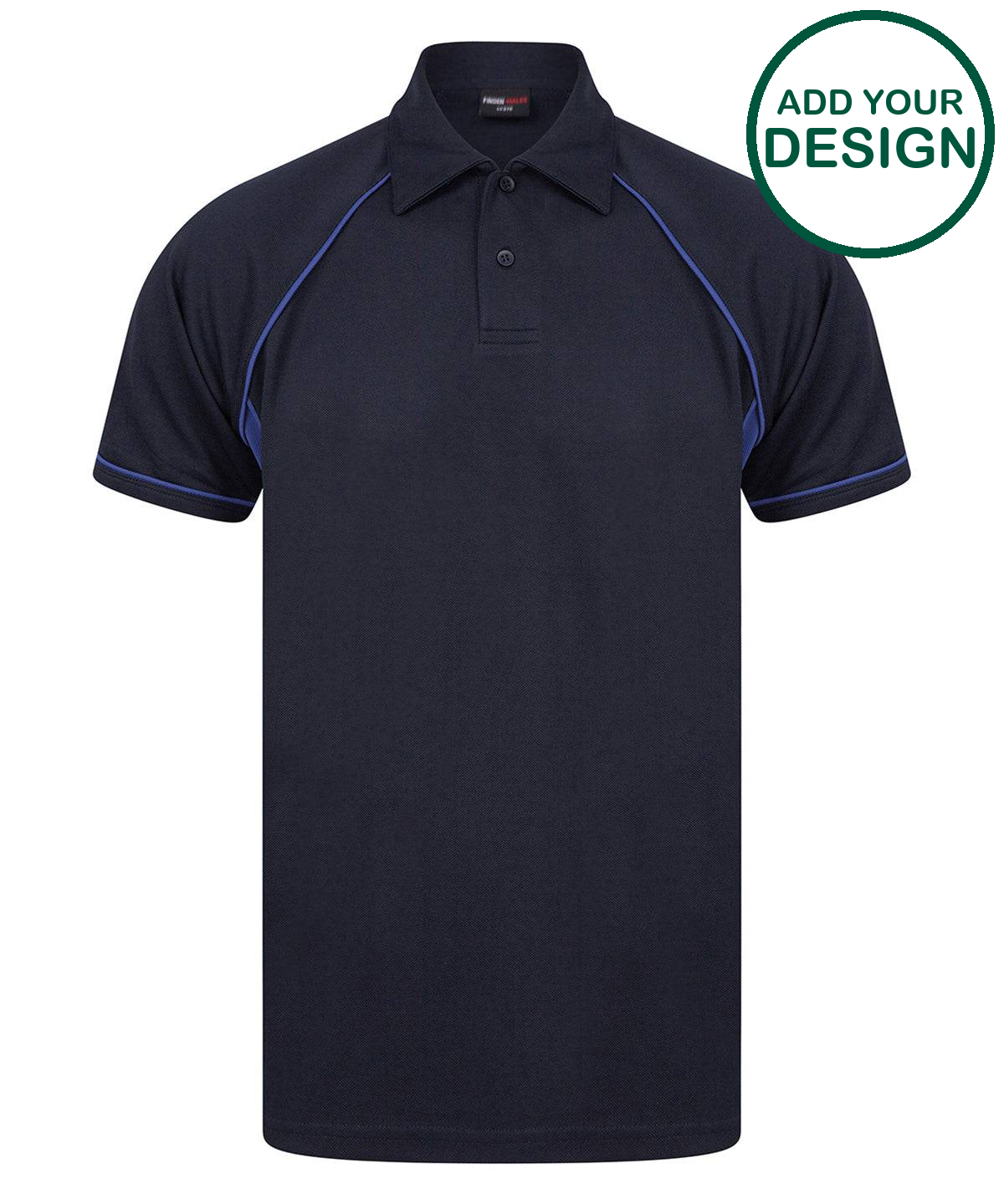 Piped performance polo