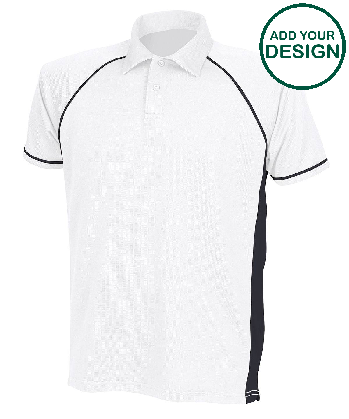 Piped performance polo