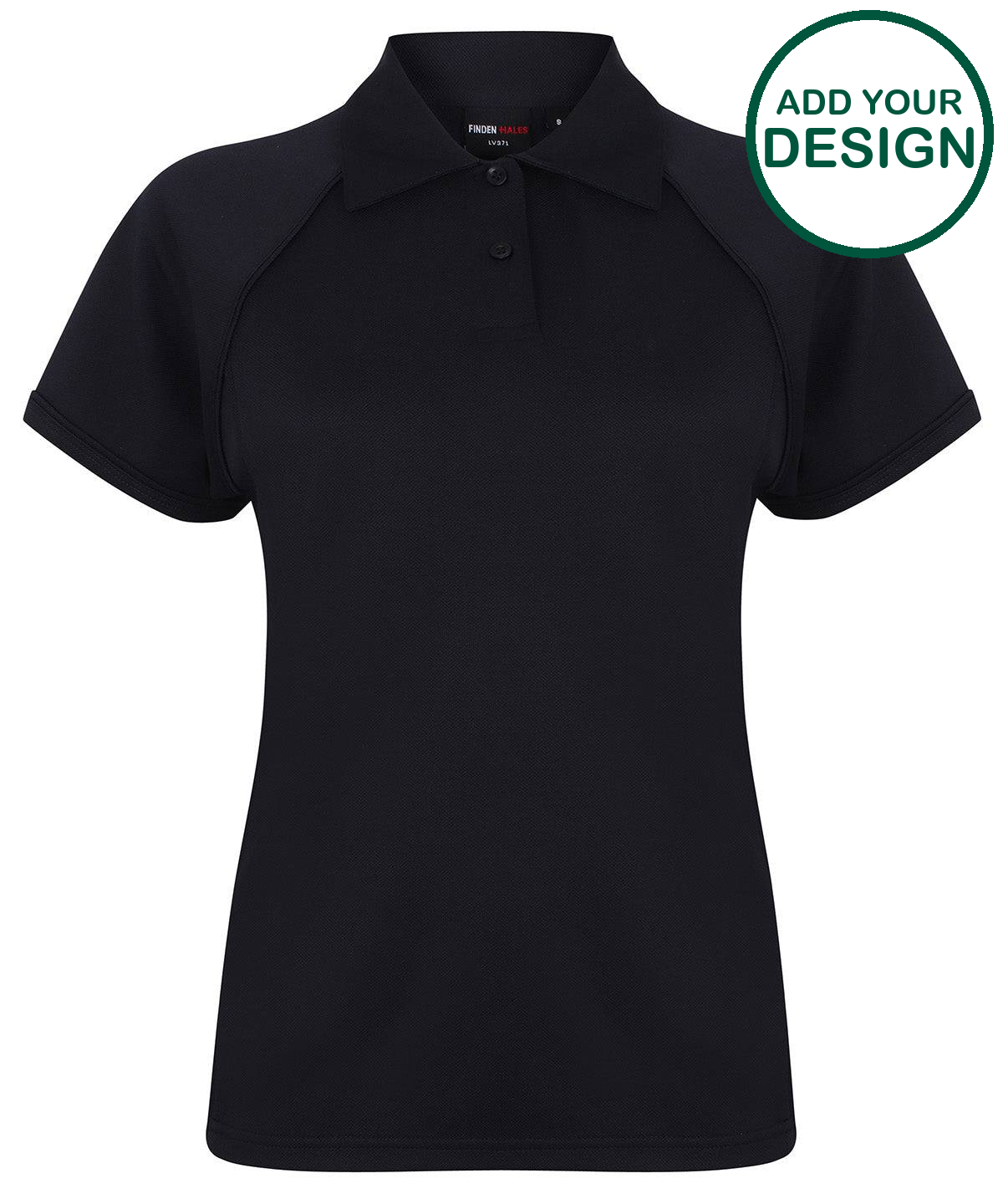 Women's piped performance polo