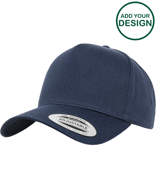 5-panel curved classic snapback (7707)