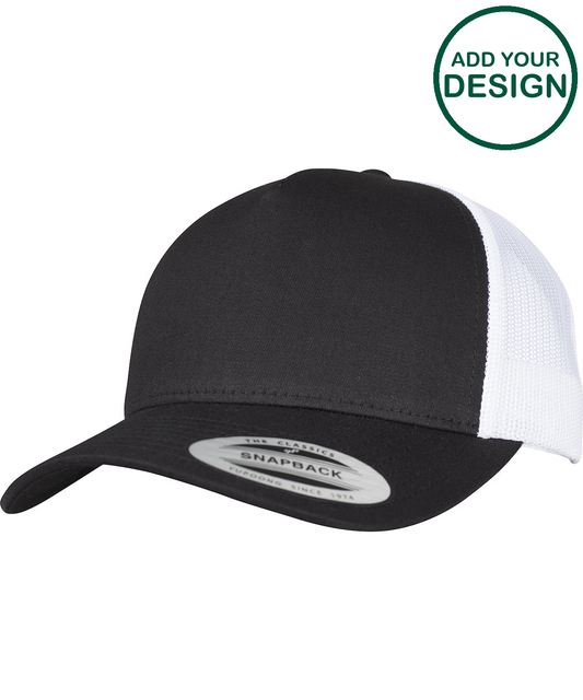 5-panel retro trucker 2-tone cap (6506T)