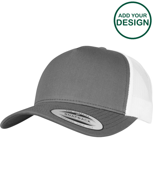 5-panel retro trucker 2-tone cap (6506T)