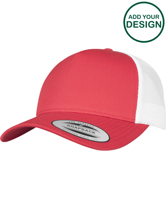 5-panel retro trucker 2-tone cap (6506T)