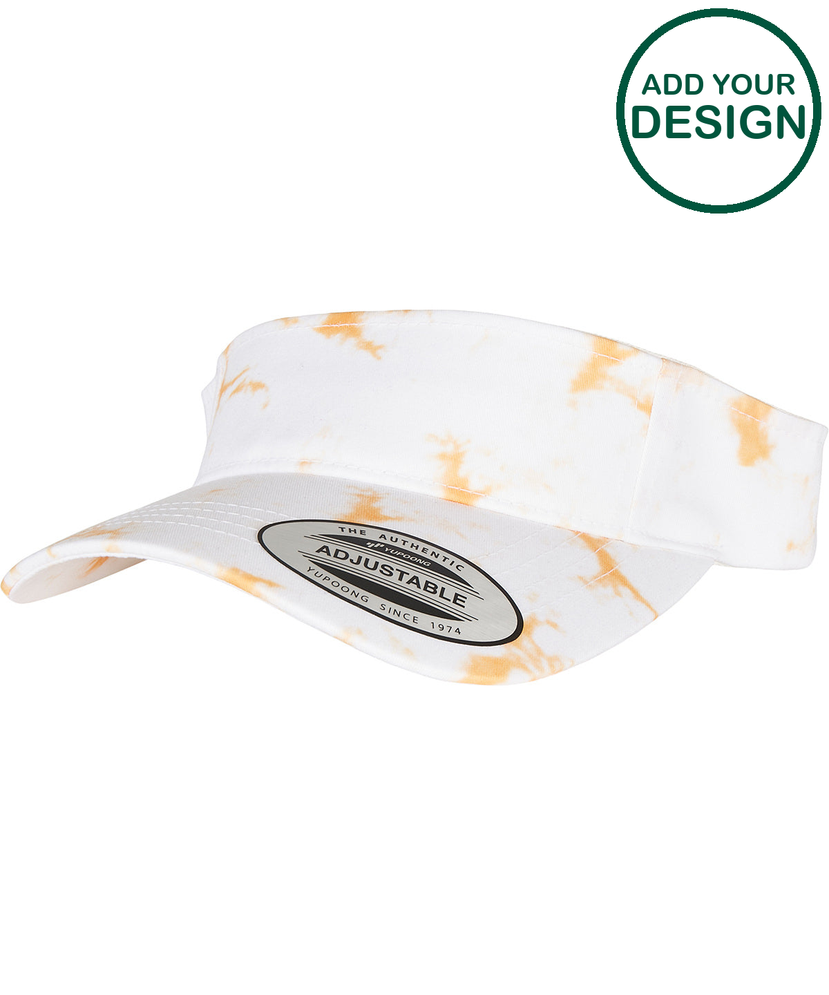 Batik dye curved visor cap