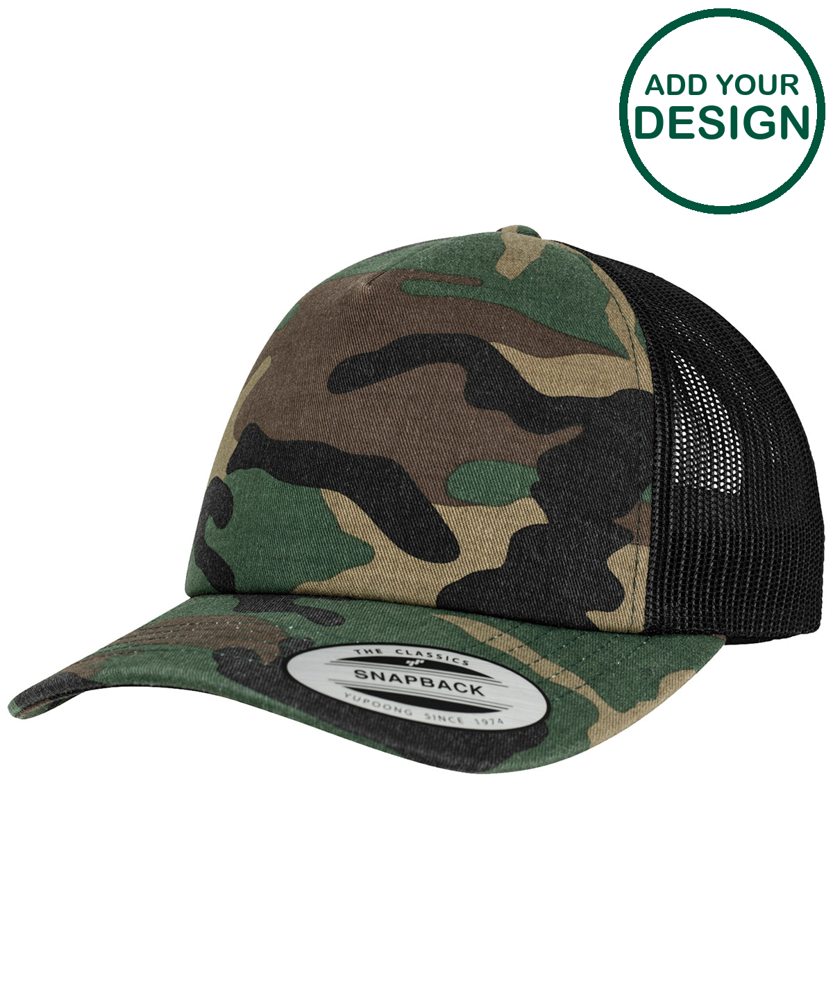 Camo trucker cap (6606C)