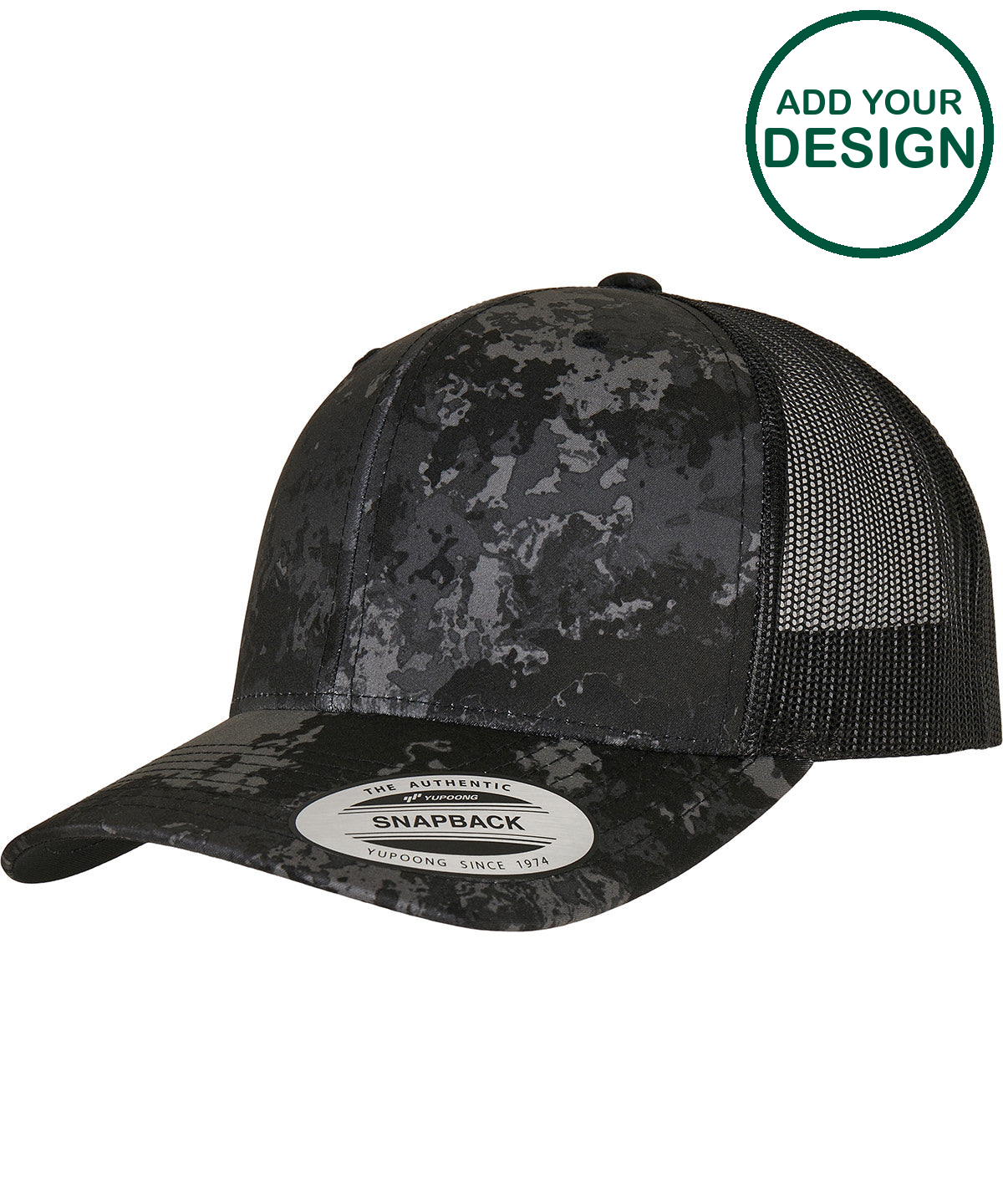YP Classics® Veil Camo retro trucker cap (6606VC)