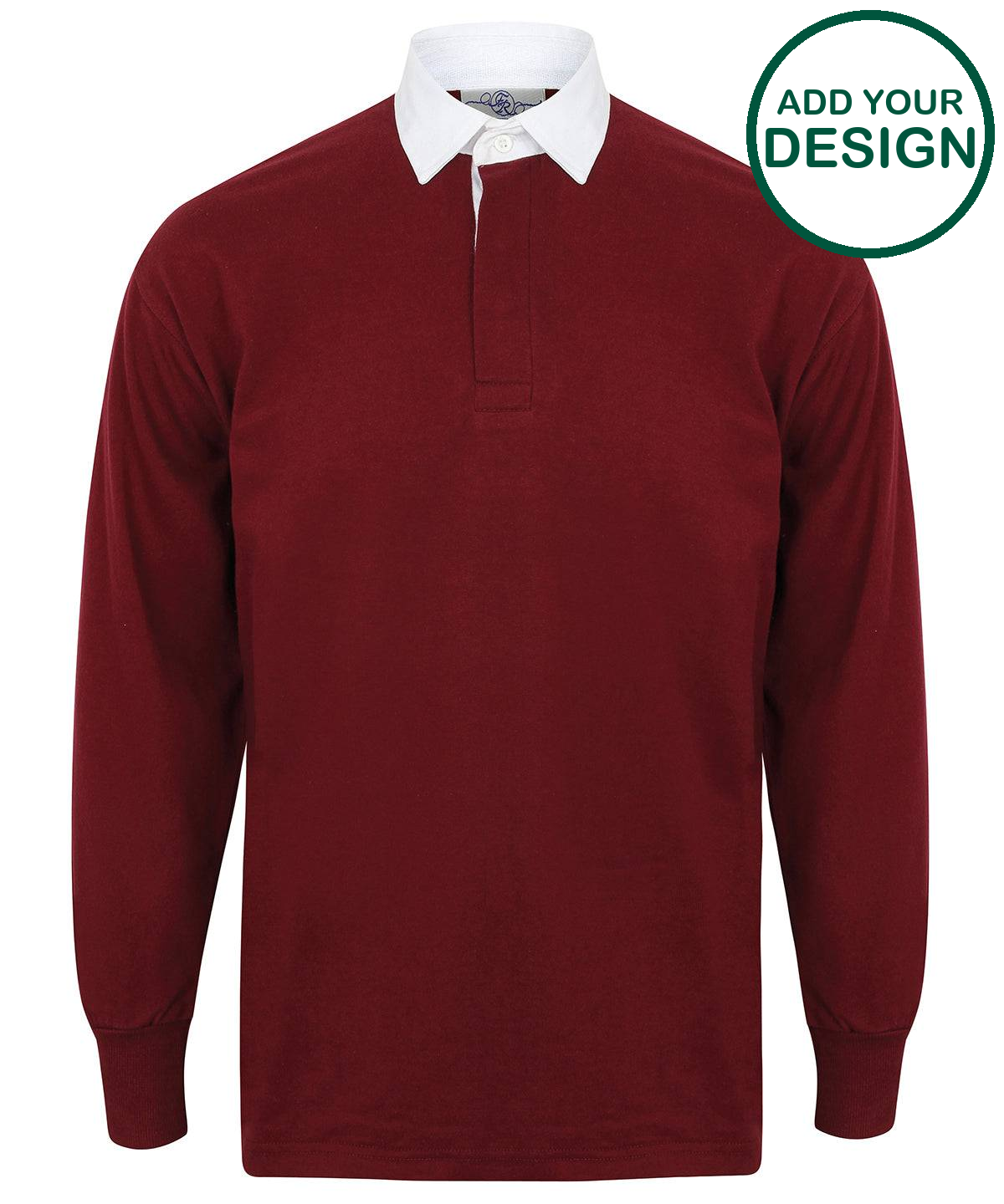 Long sleeve plain rugby shirt