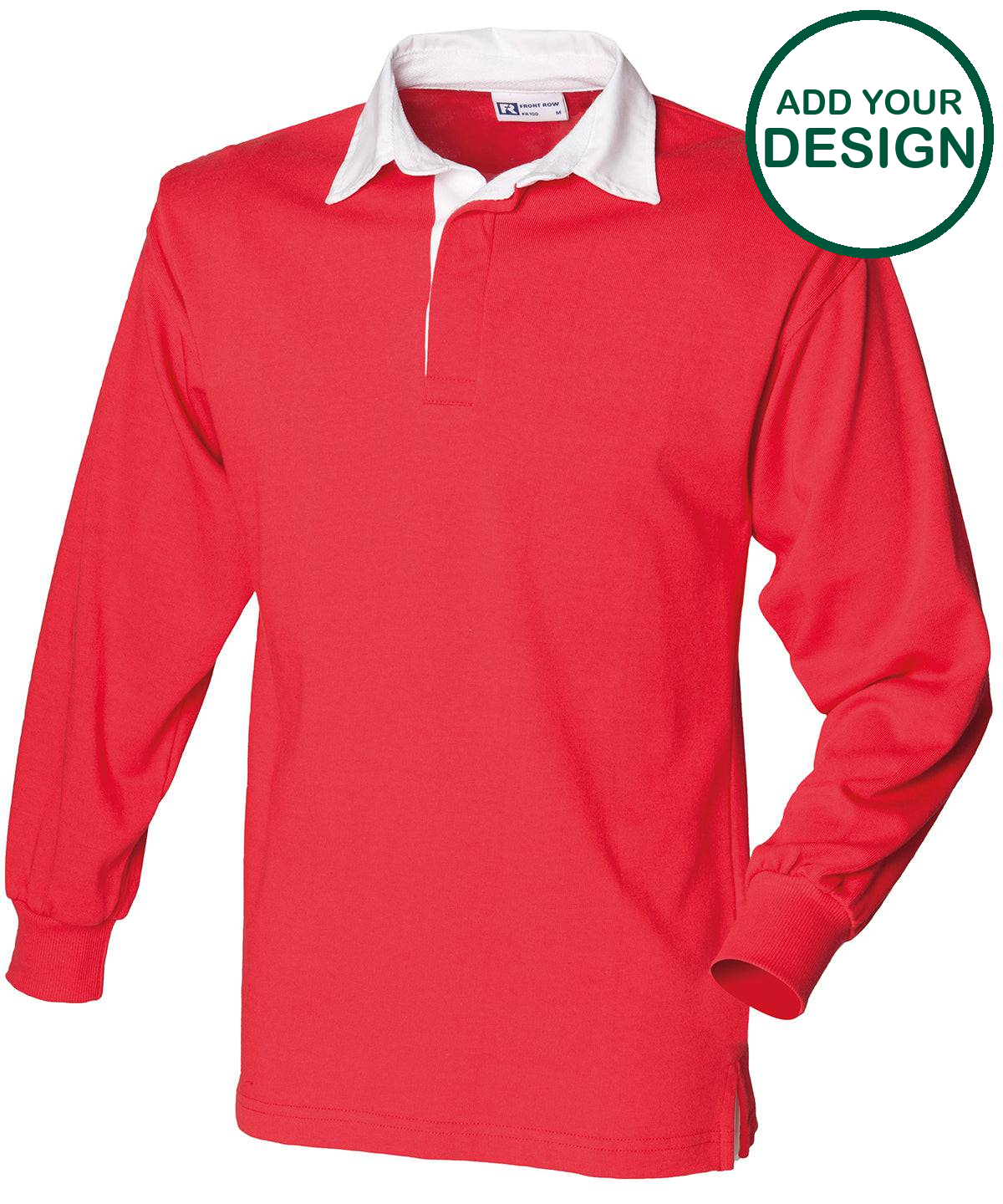 Long sleeve plain rugby shirt