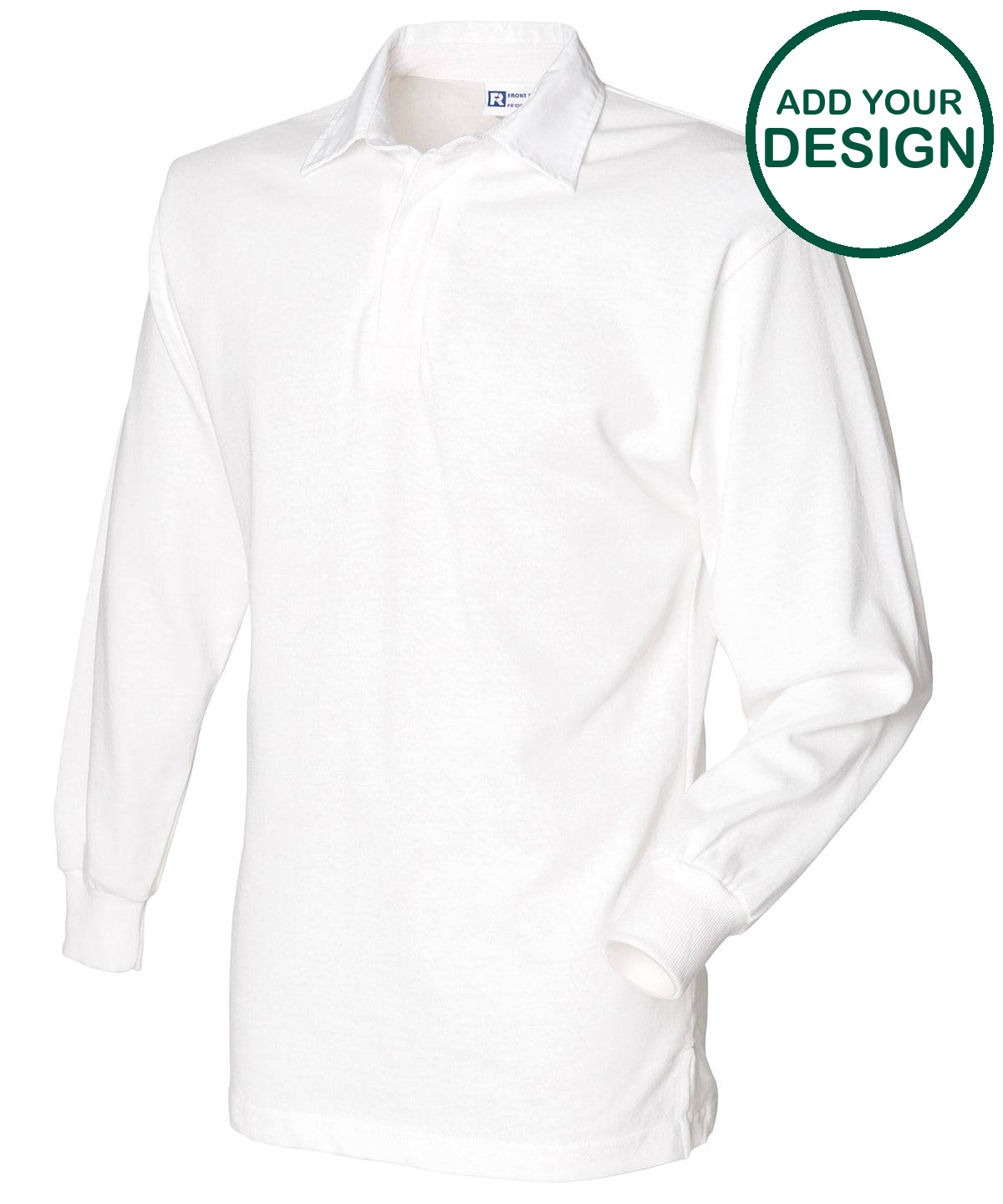 Long sleeve plain rugby shirt