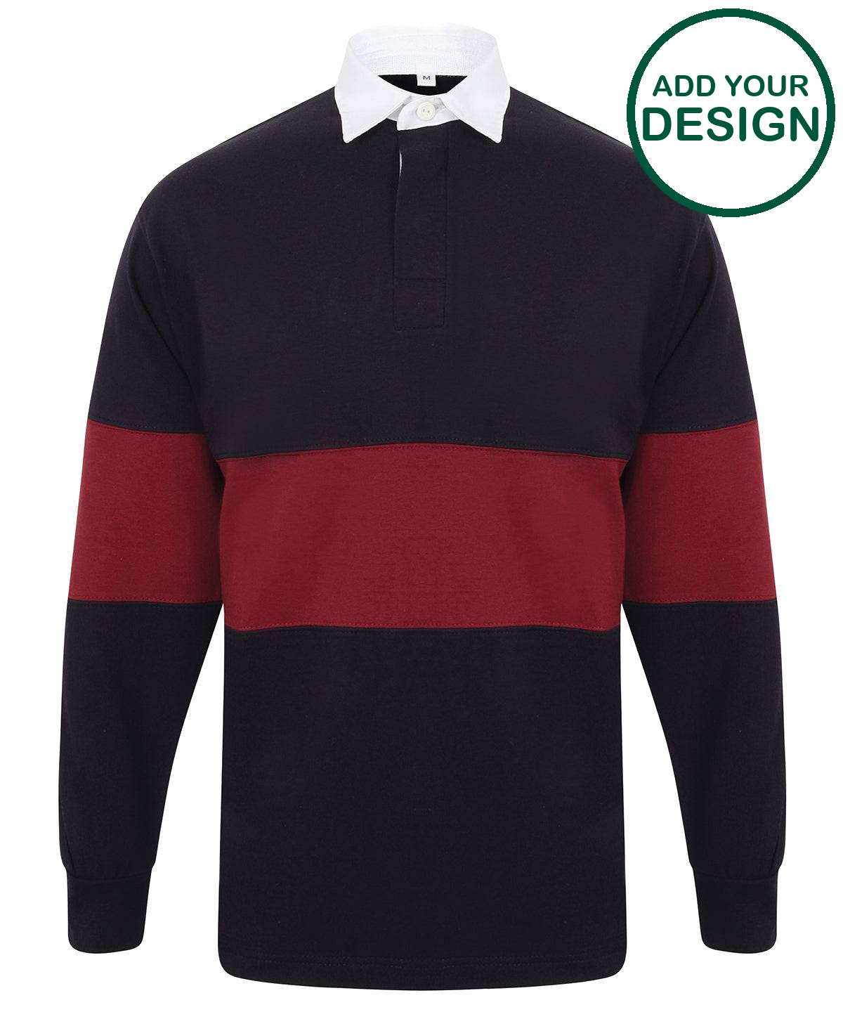 Panelled rugby shirt