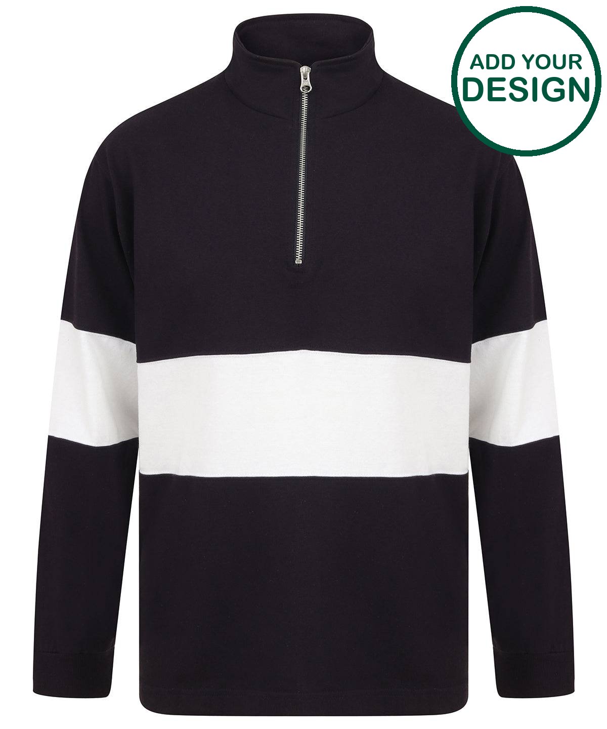 Panelled ¼ zip