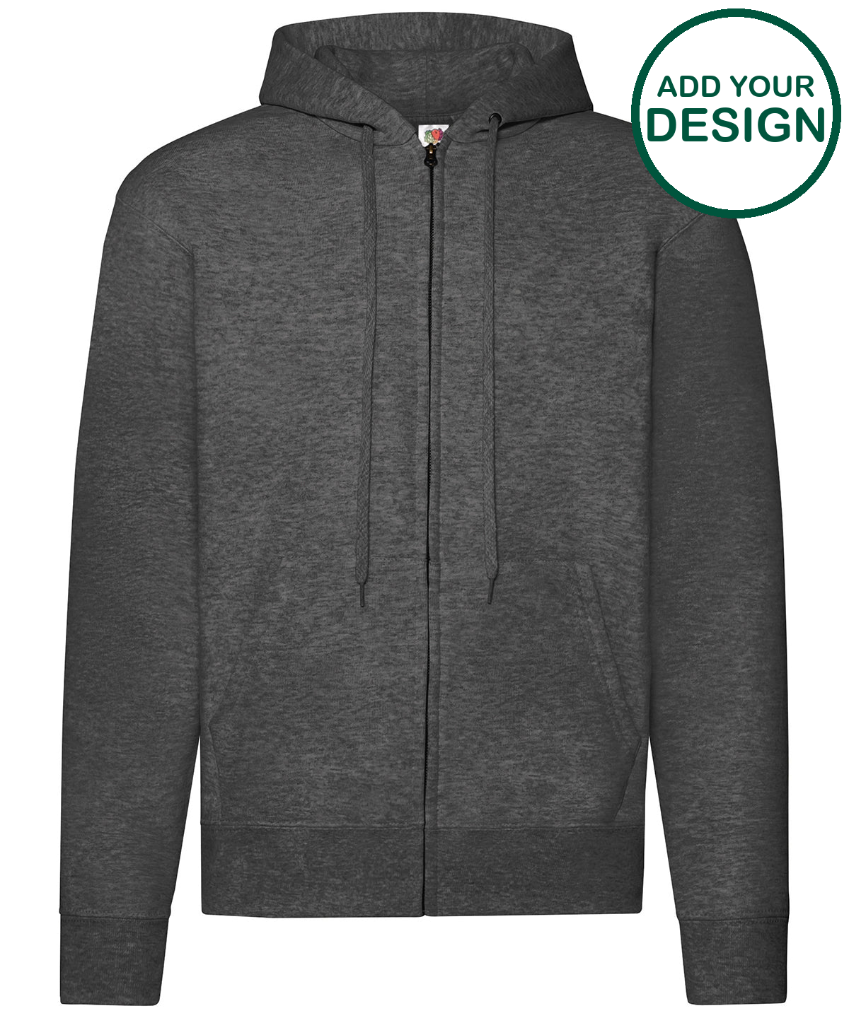 Classic 80/20 hooded sweatshirt jacket