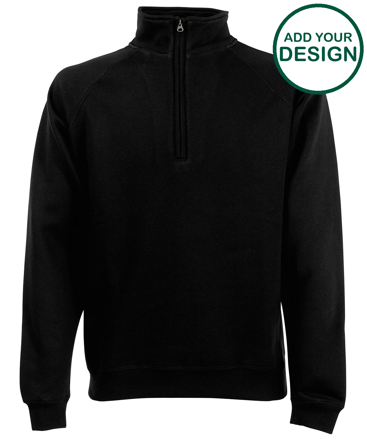 Classic 80/20 zip neck sweatshirt