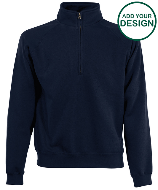 Classic 80/20 zip neck sweatshirt