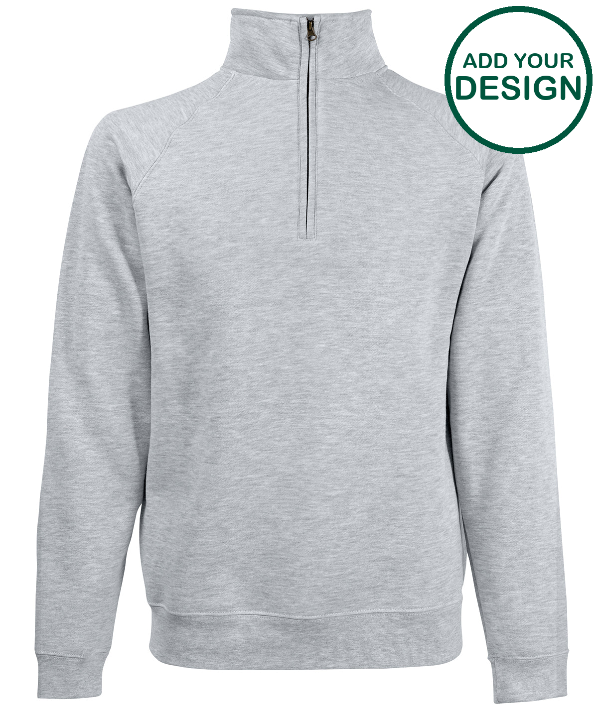 Classic 80/20 zip neck sweatshirt