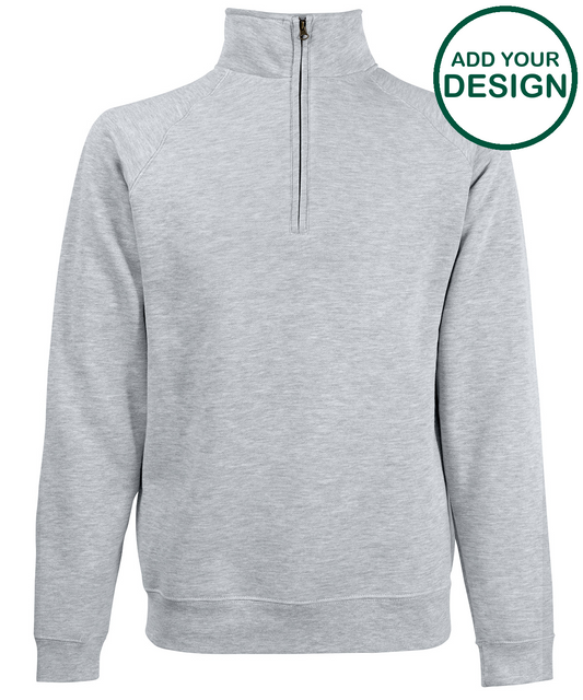 Classic 80/20 zip neck sweatshirt